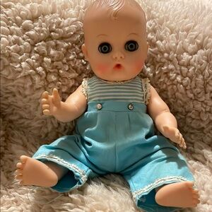 Adorable Baby Doll in Blue Outfit